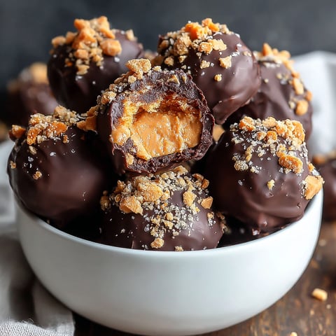 A bowl of peanut butter balls.